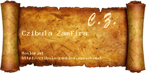 Czibula Zamfira névjegykártya